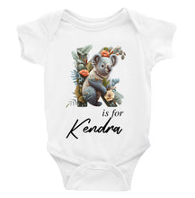 Load image into Gallery viewer, Personalised Animal Alphabet Bodysuit