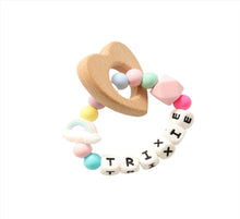 Load image into Gallery viewer, Pastel Rainbow Teething toy