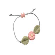 Load image into Gallery viewer, Pink Flower Adjustable Bracelet
