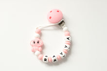 Load image into Gallery viewer, Personalised Pink Elephant Dummy Clip