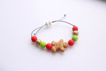 Load image into Gallery viewer, Gingerbread Man Silicone Adjustable Bracelet