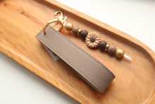 Load image into Gallery viewer, Personalised Wristlet Keyring with Beaded Charm