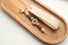Load image into Gallery viewer, Personalised Wristlet Keyring with Beaded Charm
