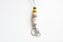 Load image into Gallery viewer, Personalised Rainbow Engraved Lanyard, Beaded Lanyard