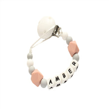 Load image into Gallery viewer, Personalised dummy clip Dusky pink