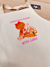 Load image into Gallery viewer, Personalised Christmas Baking Apron for Kids – Christmas Baking with Name