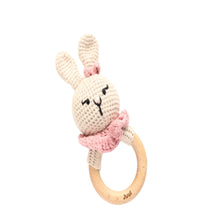 Load image into Gallery viewer, Personalised Bunny Rattle