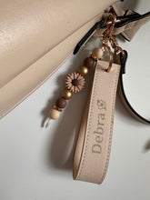 Load image into Gallery viewer, Personalised Wristlet Keyring with Beaded Charm
