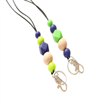 Load image into Gallery viewer, Personalised Engraved Lanyard, Beaded Lanyard