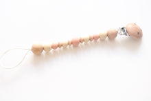 Load image into Gallery viewer, Personalised Engraved Wooden & Silicone Dummy clip
