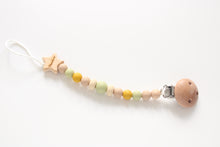 Load image into Gallery viewer, Personalised Engraved Name Silicone & Wooden Dummy clip