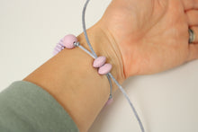 Load image into Gallery viewer, Daisy Adjustable Bracelet - Blush, White & Lilac