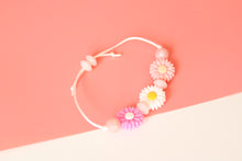Load image into Gallery viewer, Daisy Adjustable Bracelet - Pink, White & Hot Pink
