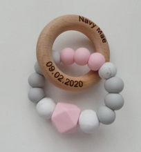 Load image into Gallery viewer, Engraved Teething Ring- More colors available