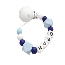 Load image into Gallery viewer, Navy blue & Blue dummy clip