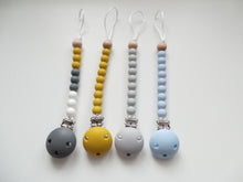Load image into Gallery viewer, Personalised Engraved Name Silicone Dummy clip