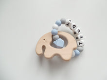 Load image into Gallery viewer, Personalised Elephant Teething Ring - More colors available