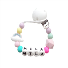 Load image into Gallery viewer, Rainbow Silicone Dummy clip