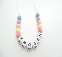 Load image into Gallery viewer, Personalised pastel Kids necklace