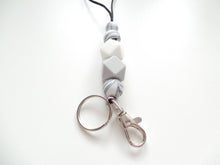 Load image into Gallery viewer, Teachers Lanyard, Beaded Lanyard Safari Prints