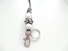 Load image into Gallery viewer, Teachers Lanyard, Beaded Lanyard Safari Prints