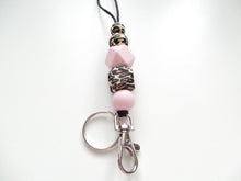 Load image into Gallery viewer, Teachers Lanyard, Beaded Lanyard Safari Prints