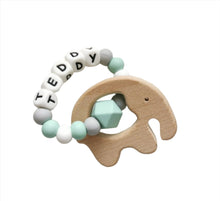 Load image into Gallery viewer, Personalised Elephant teether