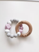 Load image into Gallery viewer, Engraved Teething Ring- More colors available