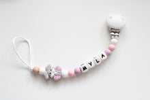 Load image into Gallery viewer, Personalised Dummy Clip - Bunny Pink