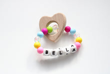 Load image into Gallery viewer, Personalised Teething Ring - Bright colours