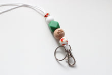 Load image into Gallery viewer, Personalised Christmas Engraved Lanyard, Beaded Lanyard