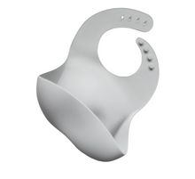 Load image into Gallery viewer, Light Grey Silicone Bib