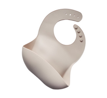 Load image into Gallery viewer, Beige Silicone Bib