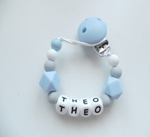 Load image into Gallery viewer, Blue & Grey Dummy clip