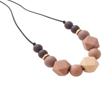 Load image into Gallery viewer, Silicone Chocolate Brown Autumn Necklace 
