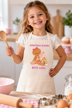Load image into Gallery viewer, Personalised Christmas Baking Apron for Kids – Christmas Baking with Name
