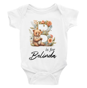 Personalised Animal Alphabet Bodysuit