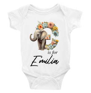 Personalised Animal Alphabet Bodysuit