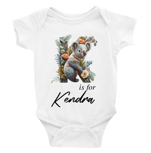 Personalised Animal Alphabet Bodysuit