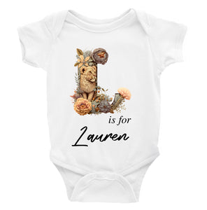 Personalised Animal Alphabet Bodysuit