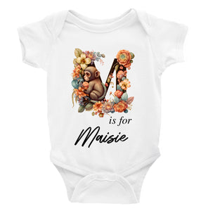 Personalised Animal Alphabet Bodysuit