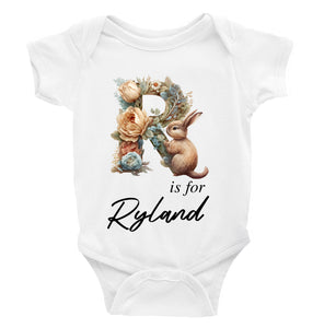 Personalised Animal Alphabet Bodysuit