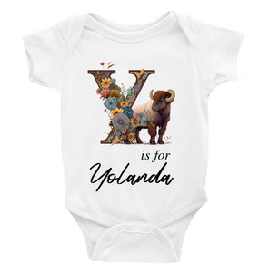 Personalised Animal Alphabet Bodysuit