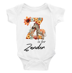 Personalised Animal Alphabet Bodysuit