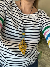 Load image into Gallery viewer, Teething Necklace - Mustard Leaf
