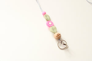 Personalised Flower Lanyard