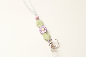 Personalised Flower Lanyard