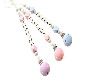 Silicone Dummy clip with name