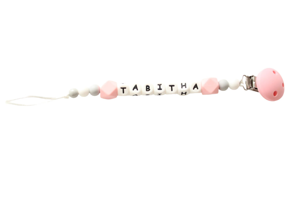 Silicone Dummy clip with name