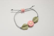 Load image into Gallery viewer, Pink Flower Adjustable Bracelet
